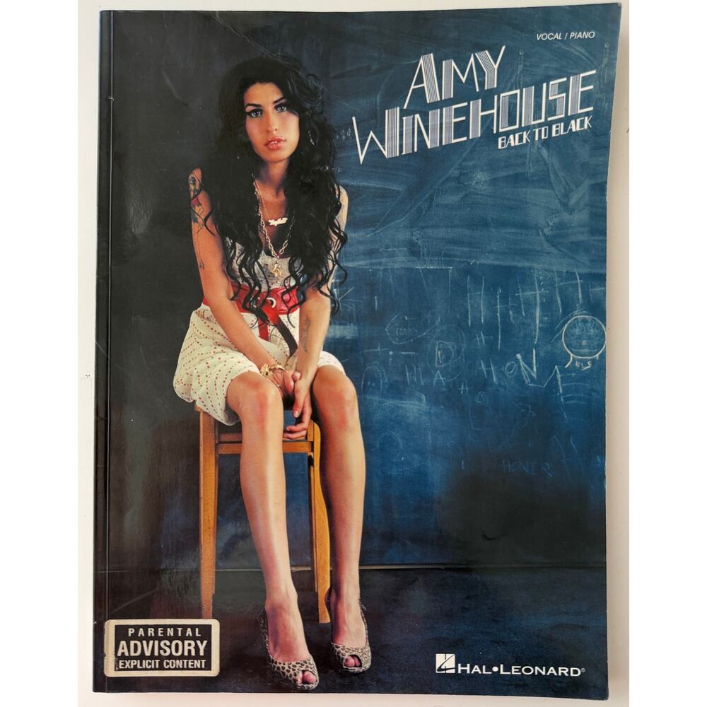 Amy Winehouse - Back to Black Piano, Vocal and Guitar Piano Book Hal Leonard